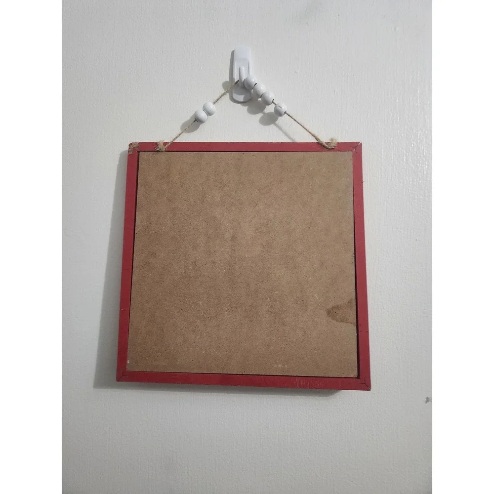 Love Letters Wooden Wall Sign Valentines Day Decor Red Heart Shiplap Plaque